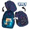 PLECAK KOTEK KOMPLET 3 elem. BACKUP SZKOLNY MŁODZIEŻOWY CATS 3 WZORY